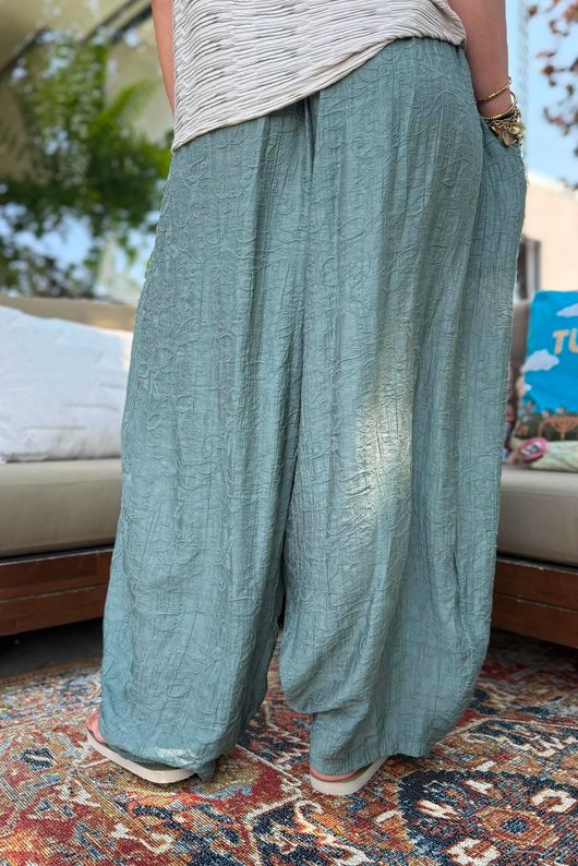 Tasha Damask Bloom Pant Khaki